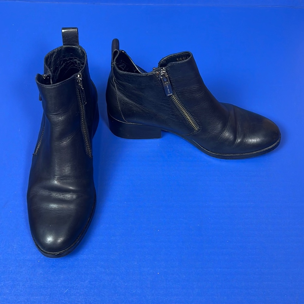 Cole Haan Black Leather Ankle Boots Booties Shoes 6.5
